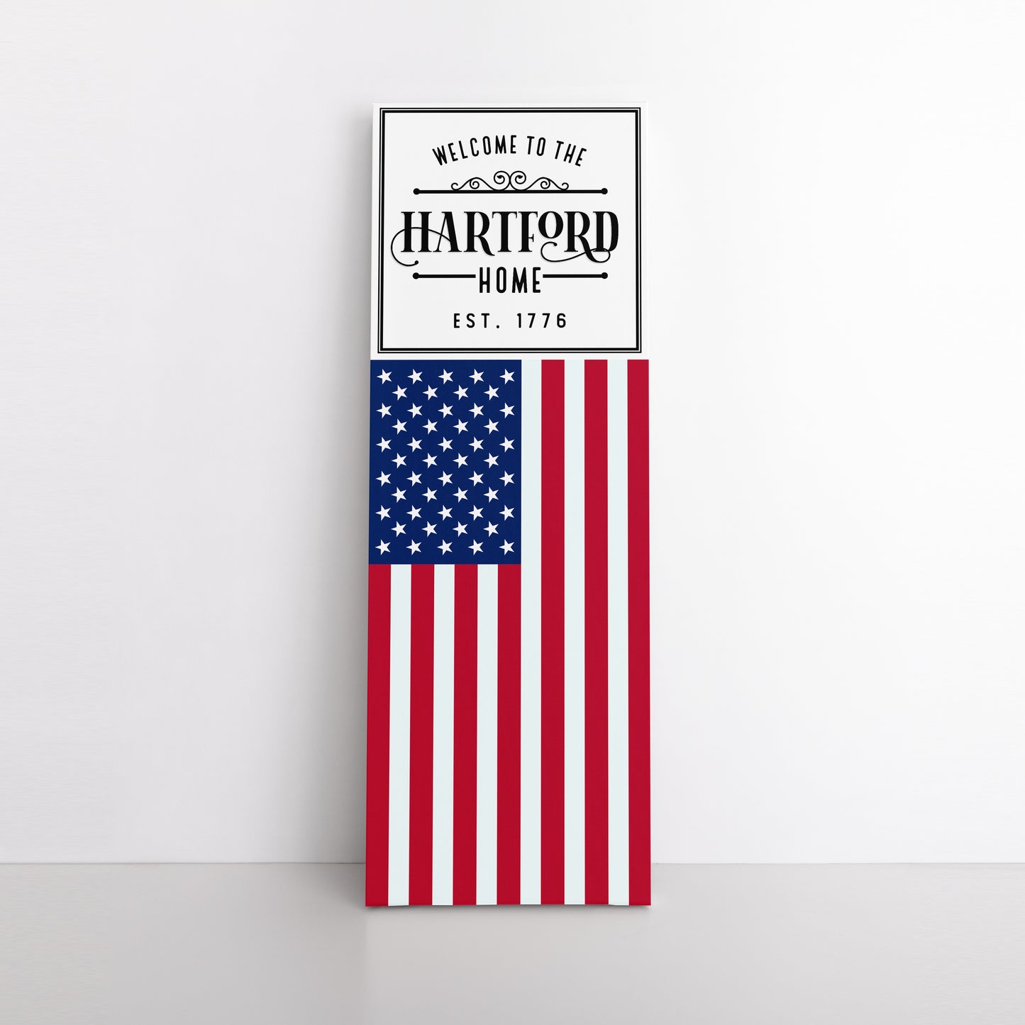 Personalizable American Flag Canvas Art