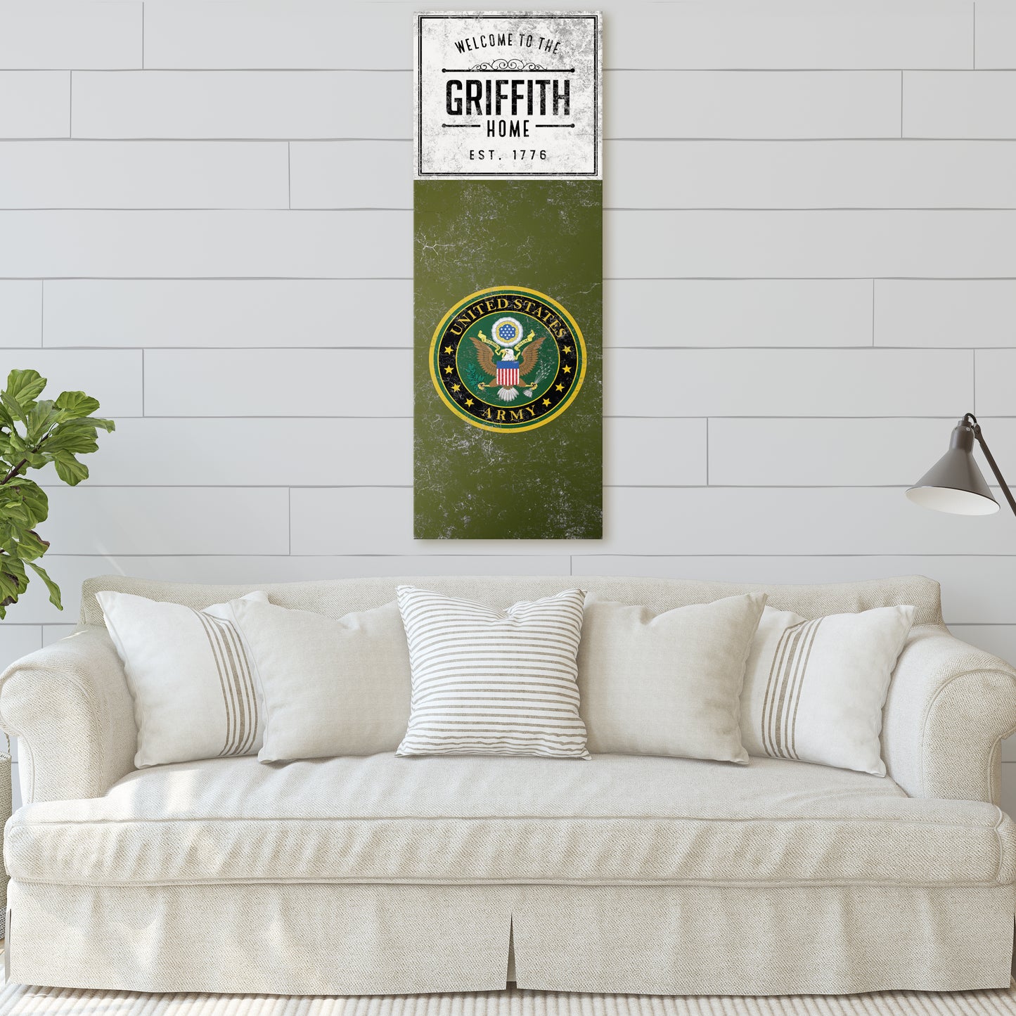 Personalizable US Military Canvas Art