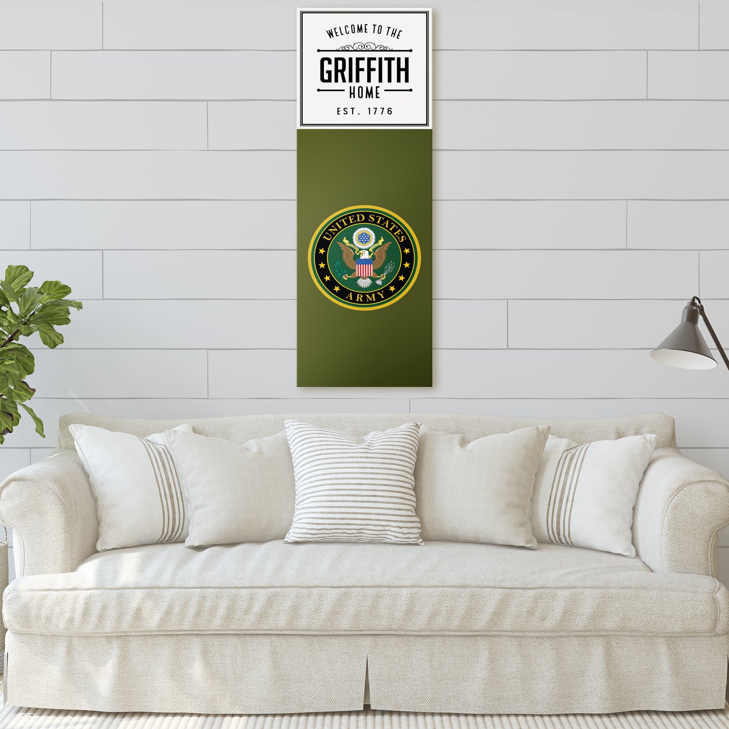 Personalizable US Military Canvas Art