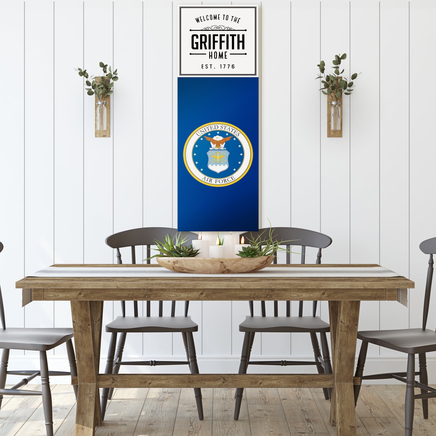 Personalizable US Military Canvas Art