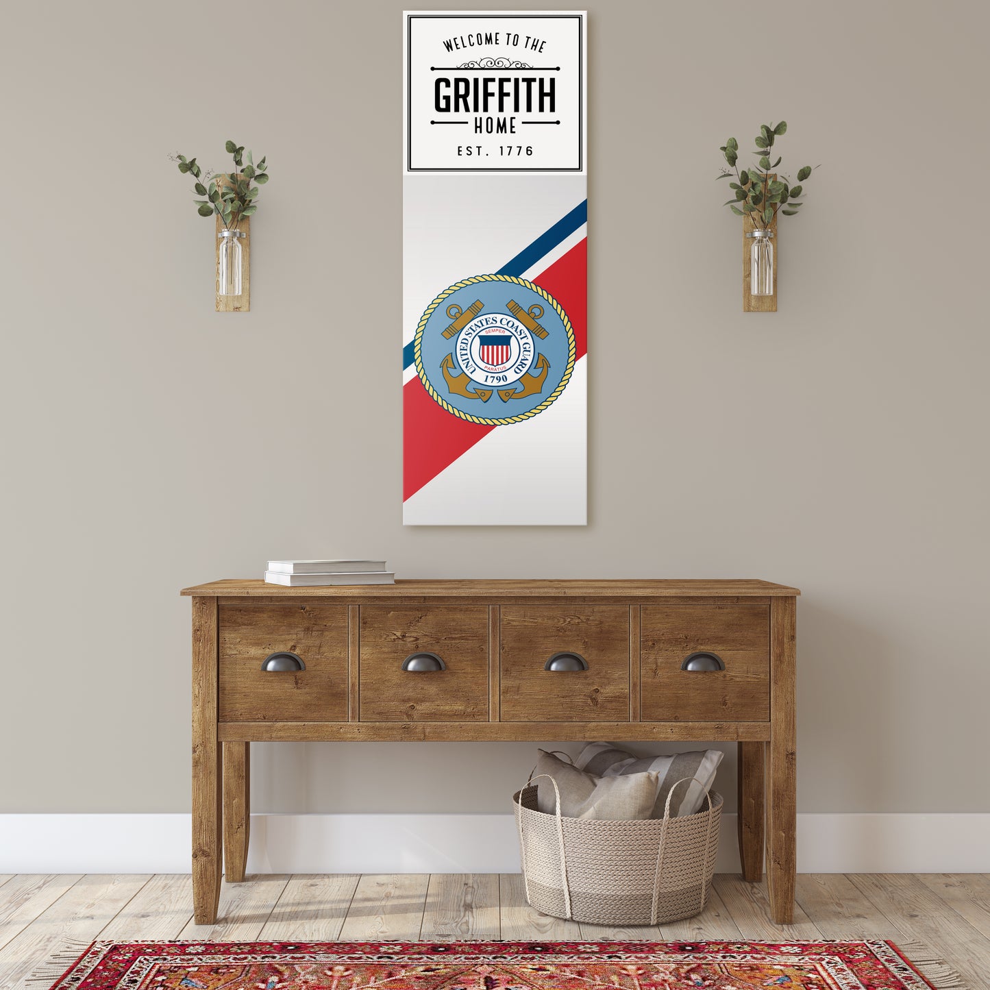 Personalizable US Military Canvas Art