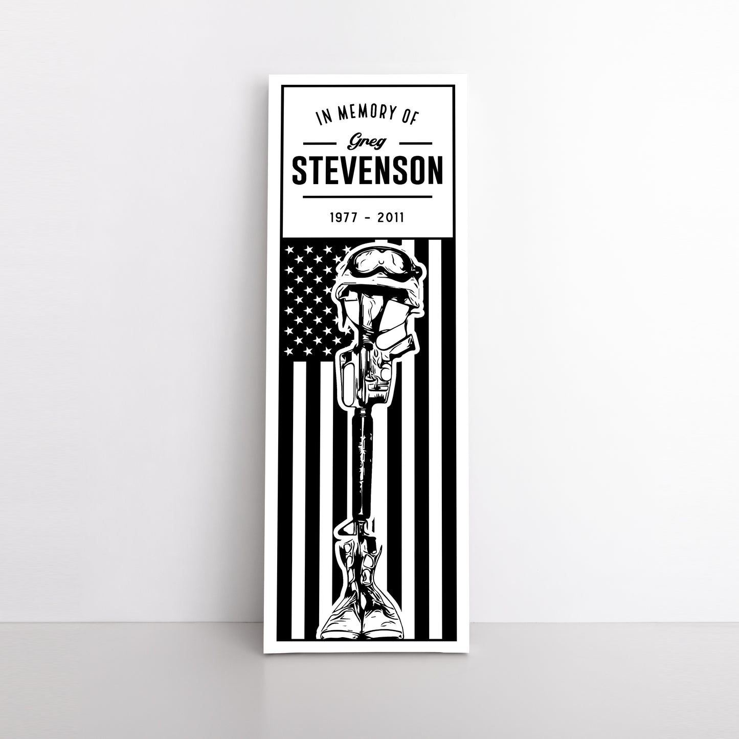 Personalizable US Military Memorial Canvas Art