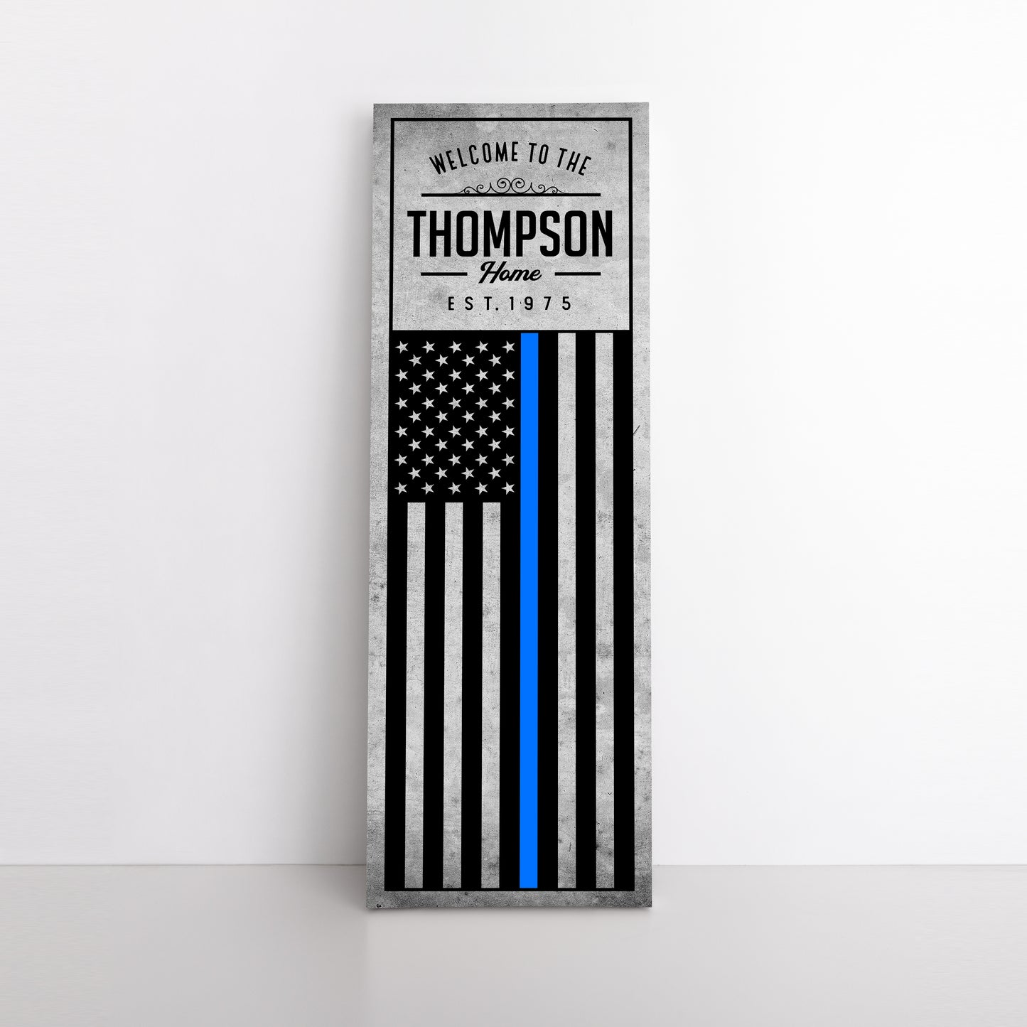 Personalizable US Honor Stripe Flag Canvas Art